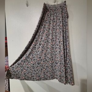 Cherokee Leopard Print Maxi Skirt